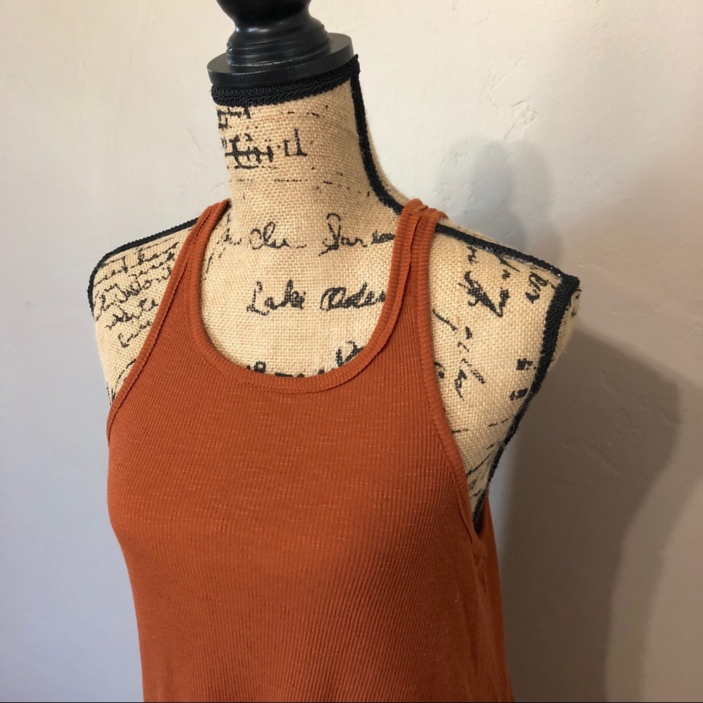 Free People Long Beach Ribbed Tank Size M - Picture 3 of 8